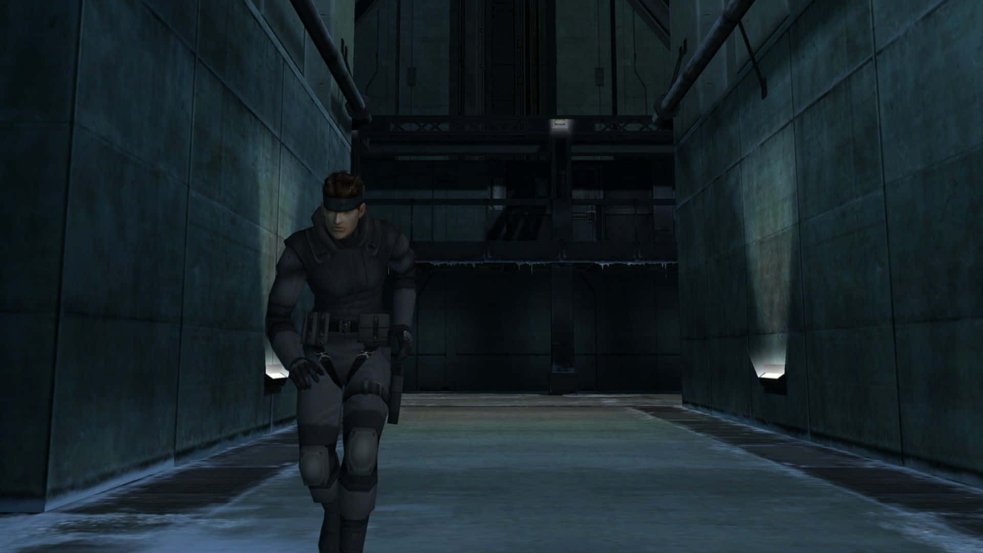 Solid Snake, in his mission to save the world. Wallpaper