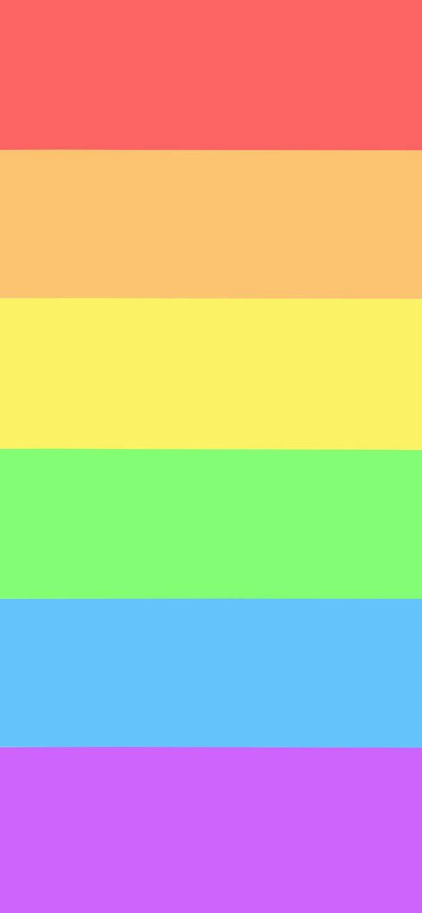Solid Stripes Pastel Rainbow Background Wallpaper