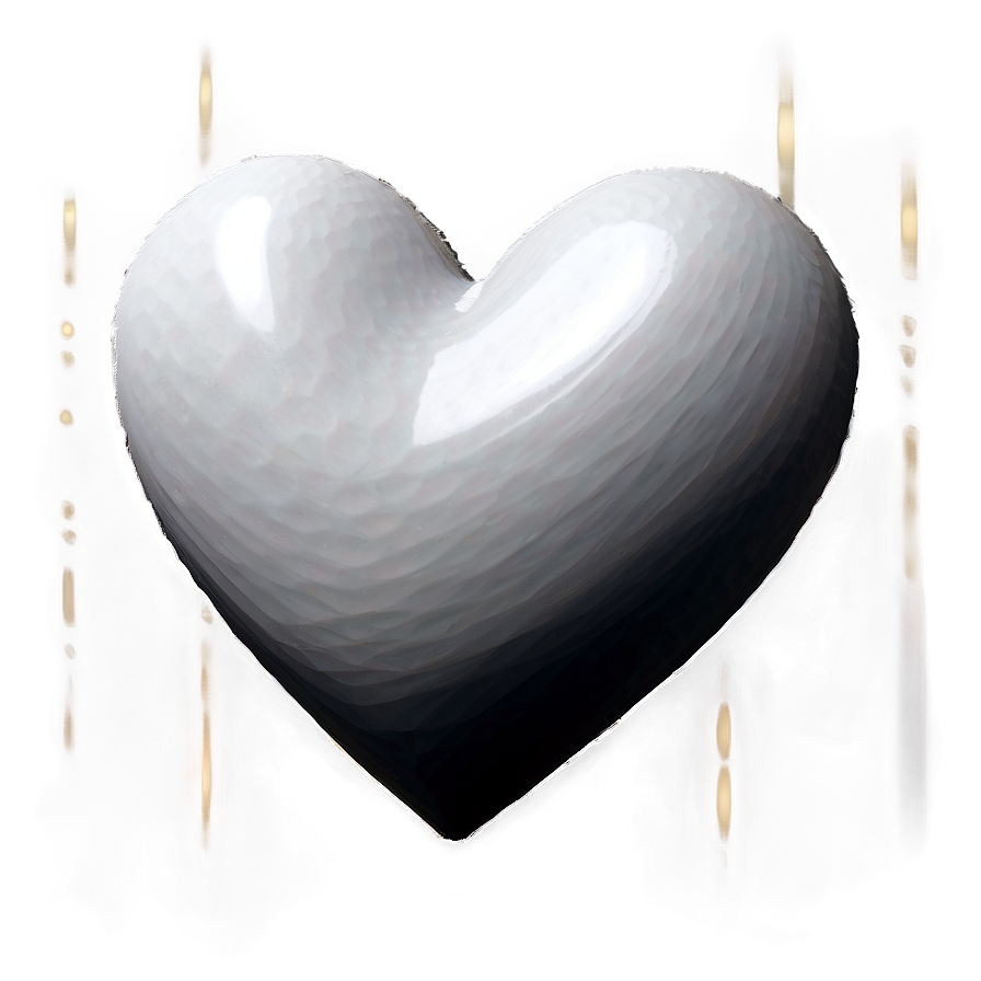 Solid White Heart Png 05232024 PNG