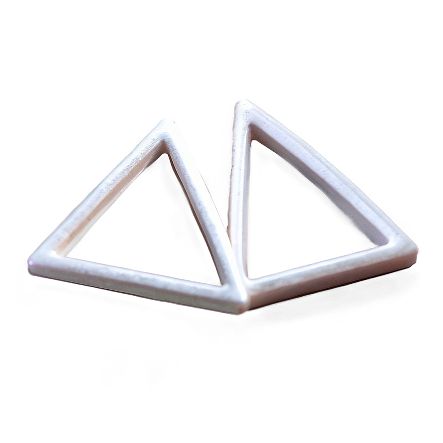 Solid White Triangle Png 06122024 PNG