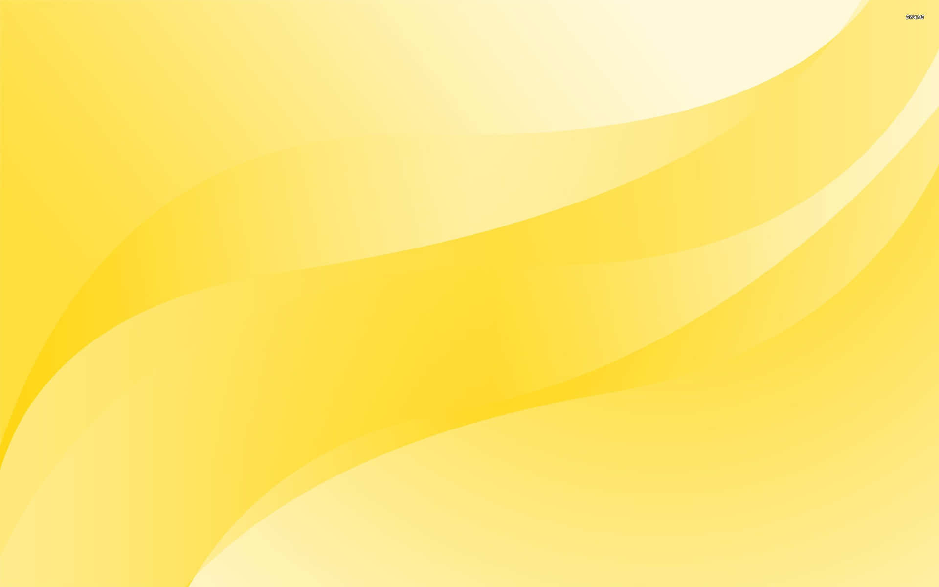 A Yellow Background With A Wavy Shape