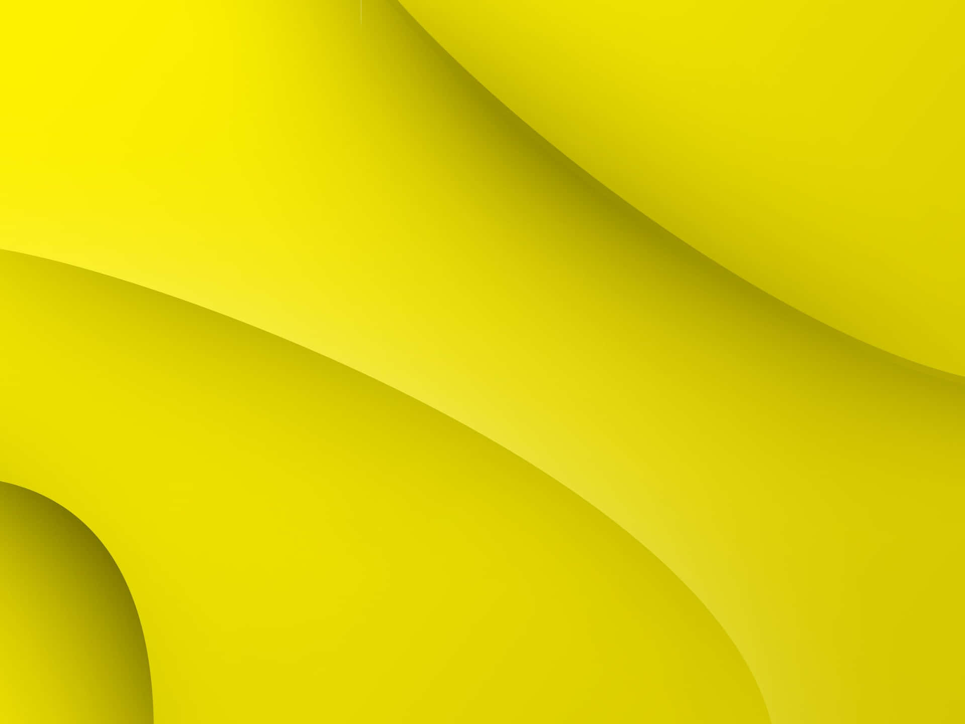Yellow Abstract Background With A Wavy Shape