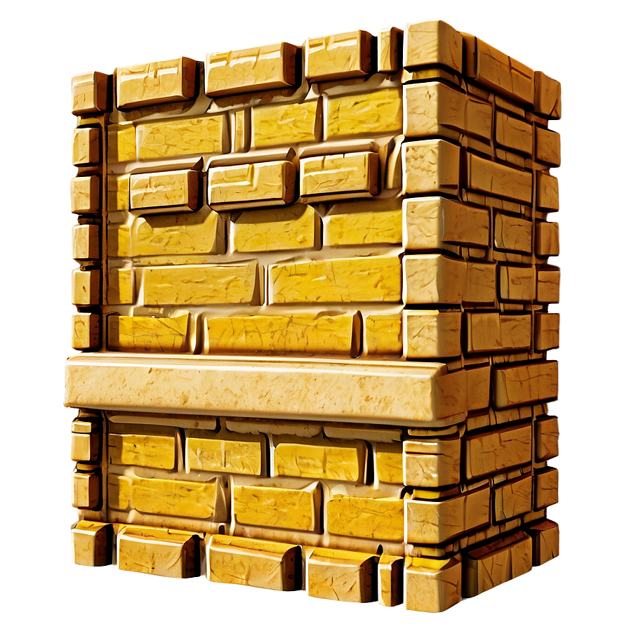 Solid Yellow Brick Wall Png Apv PNG