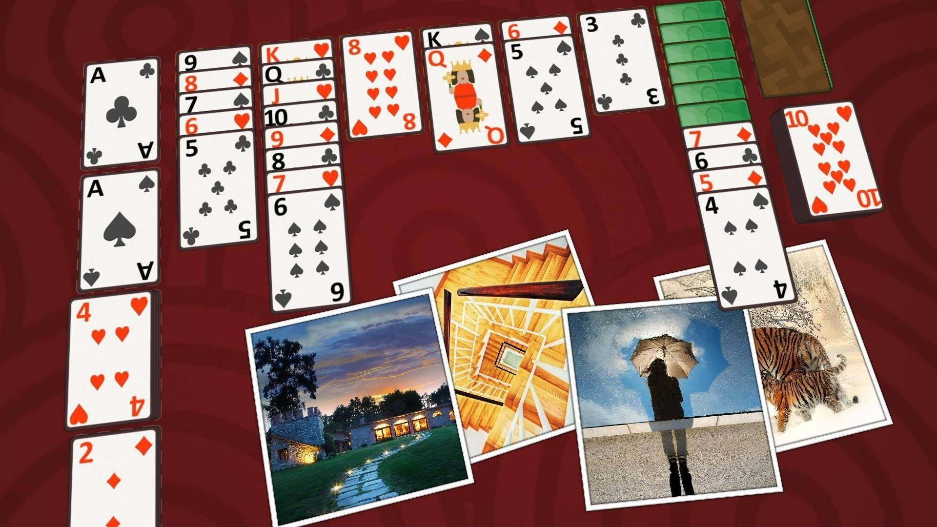 Solitaire Cards With Images Wallpaper
