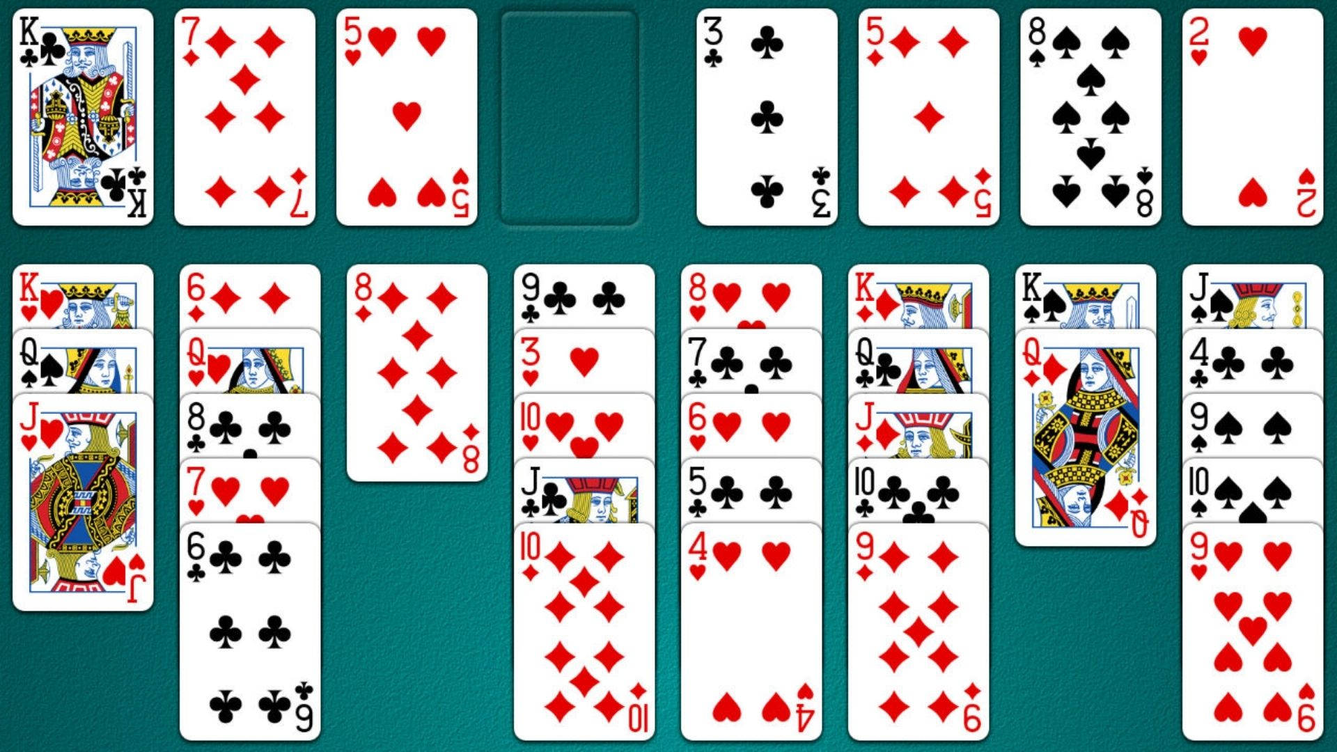Solitaire Game Display Wallpaper
