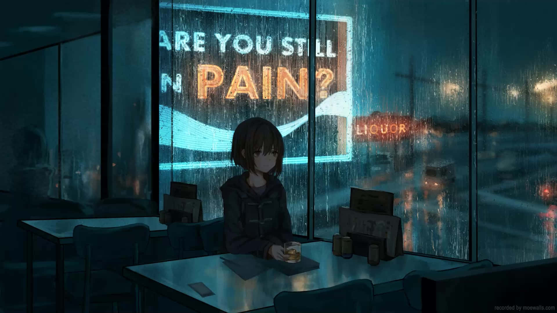 Solitude_in_ Rainy_ Cafe_ Anime_ Aesthetic.jpg Wallpaper