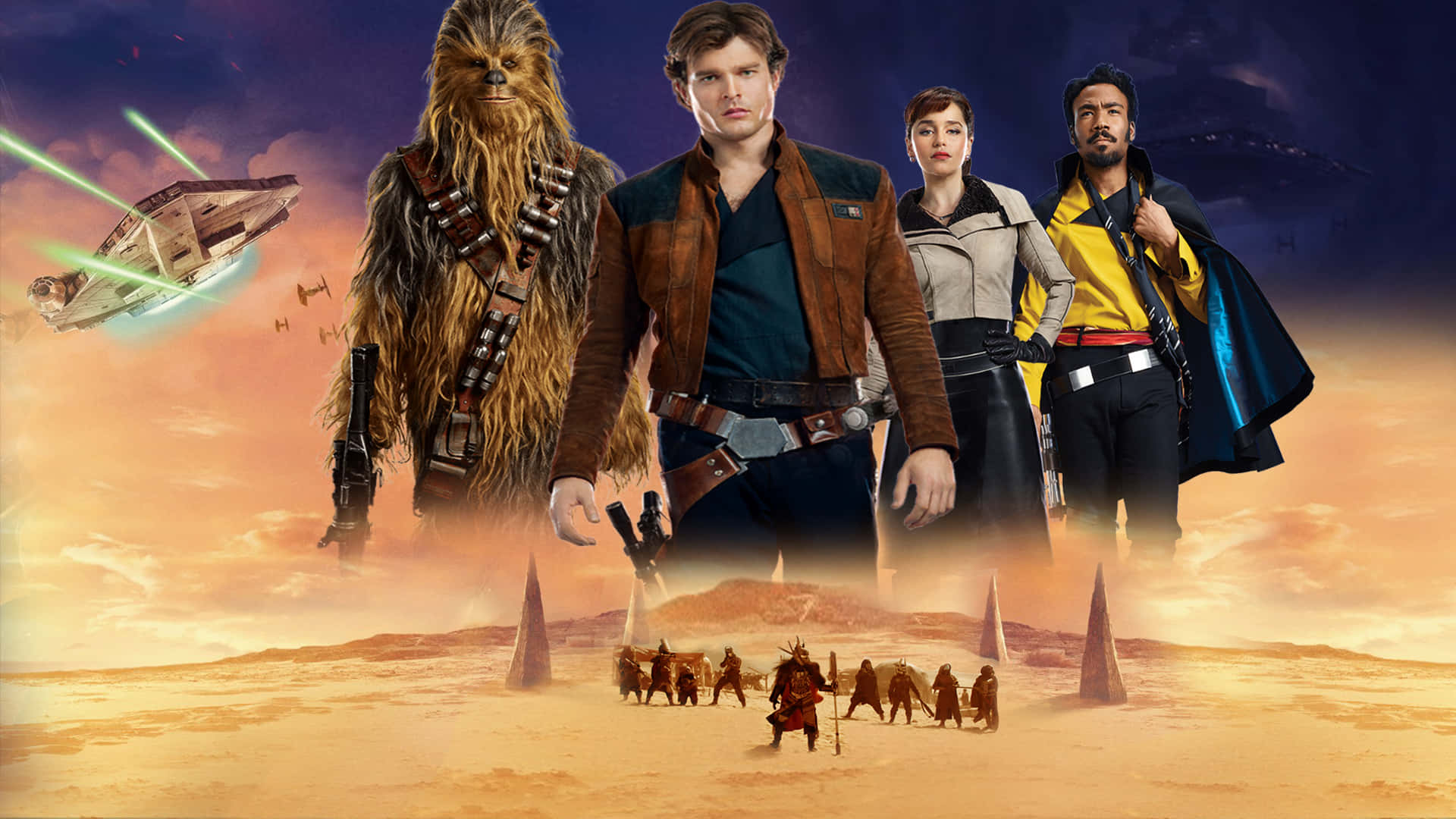 Exciting Adventure in Solo: A Star Wars Story Wallpaper