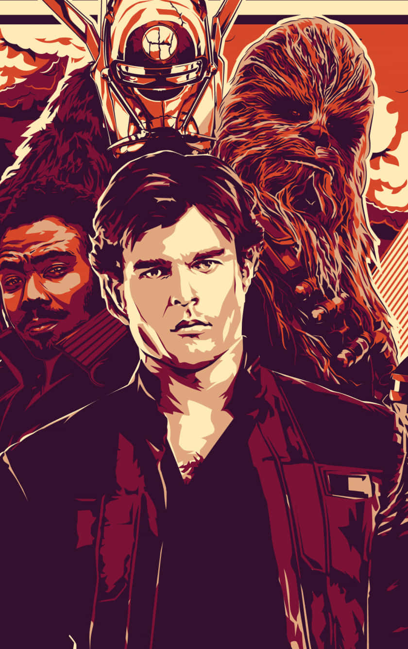 Han Solo and Chewbacca: The Classic Duo Wallpaper
