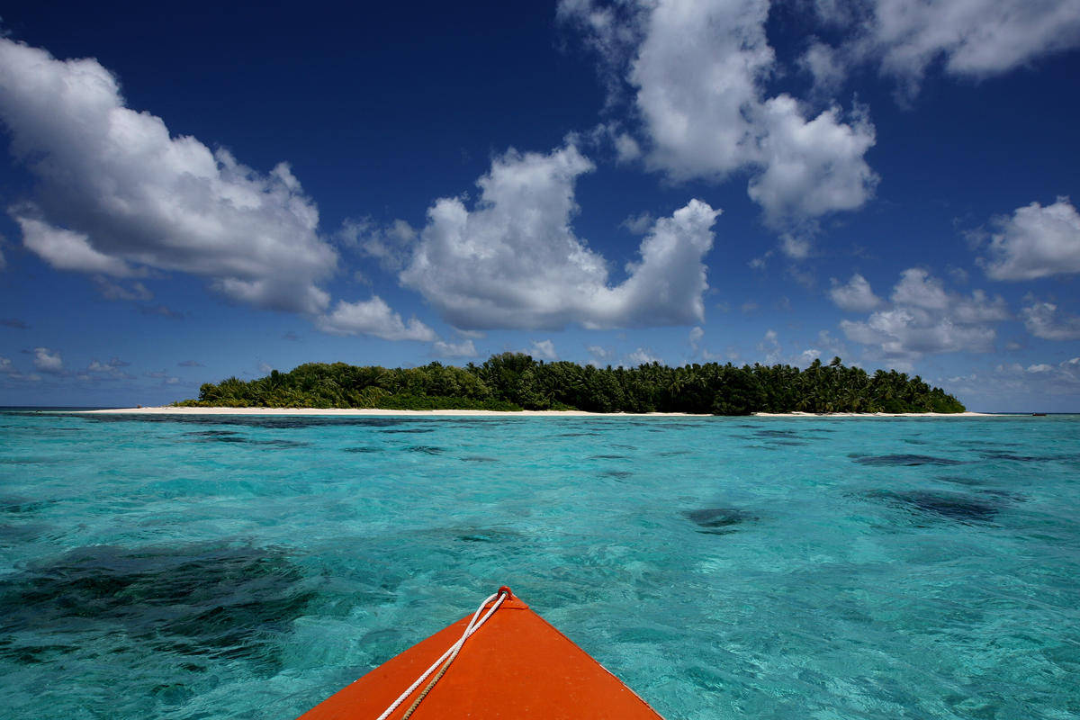 Passeiode Barco Nas Ilhas Salomão. Papel de Parede