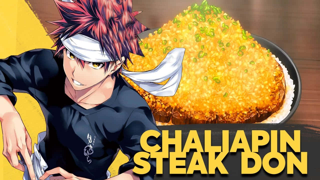 Soma Yukihira Chaliapin Steak Don Anime Wallpaper