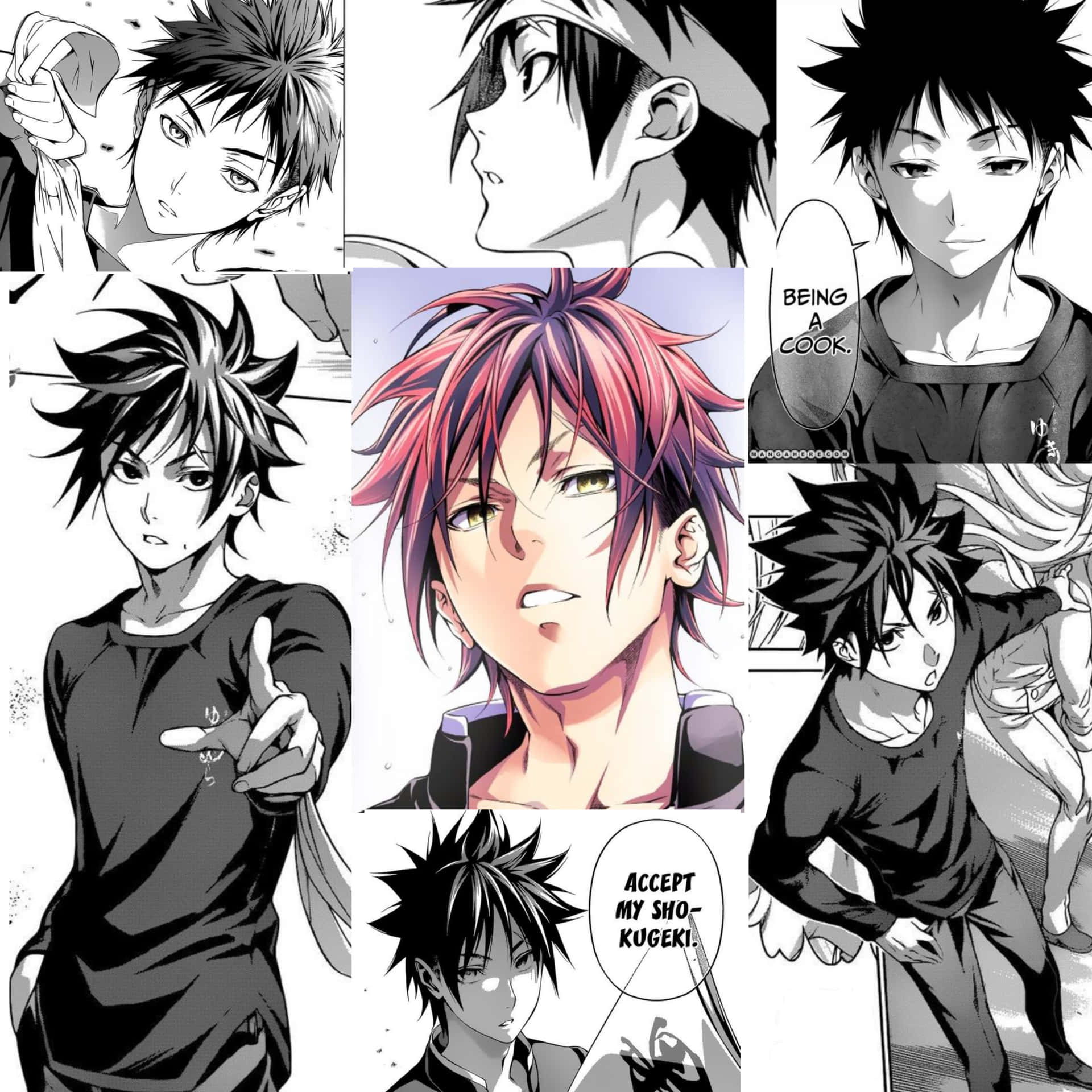 Collage De Soma Yukihira Fond d'écran