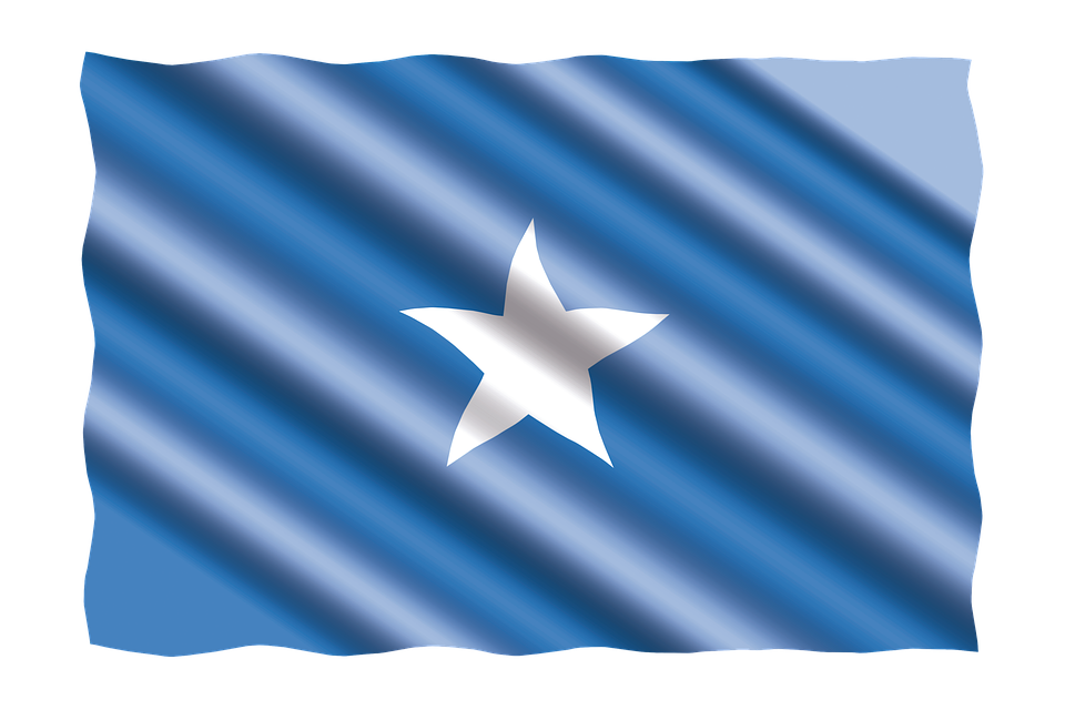 Somali Flag Waving PNG