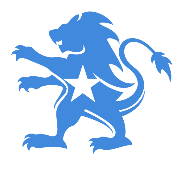 Somali_ Lion_with_ Star_ Emblem PNG