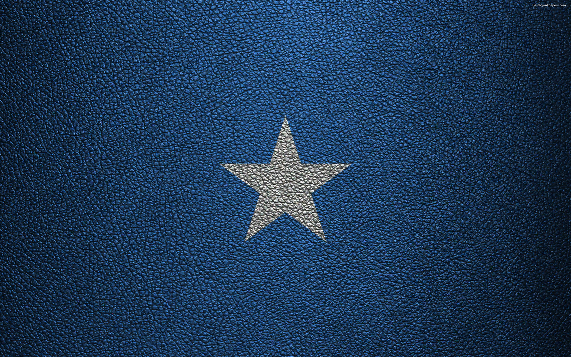 Somalia Flag Læder Effekt Wallpaper