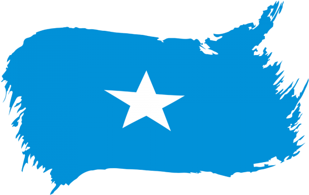 Somalia Flag Map PNG
