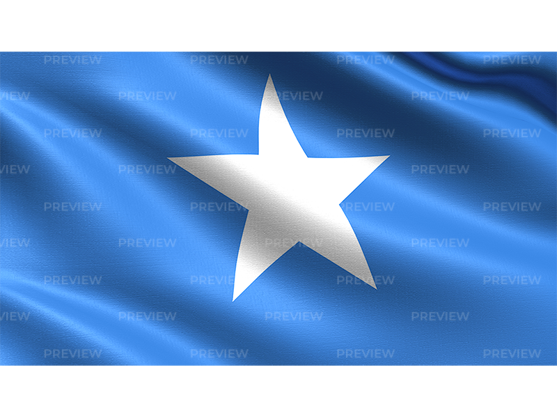 Somalia Flag Waving PNG