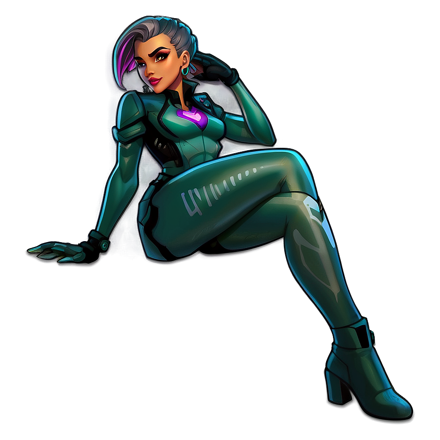 Sombra Fan Art Design Png Kct PNG