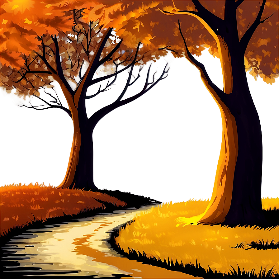 Sombre Autumn Path Png Acr PNG