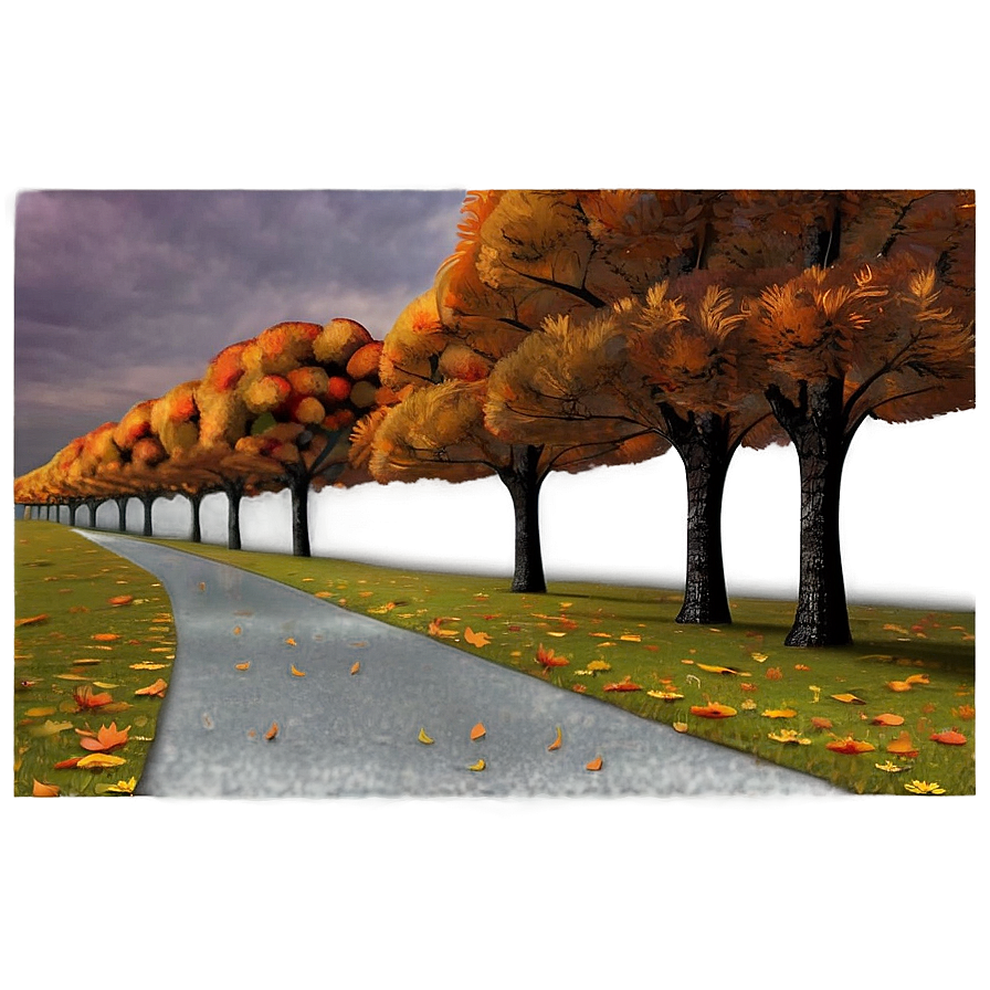 Sombre Autumn Path Png Lif PNG