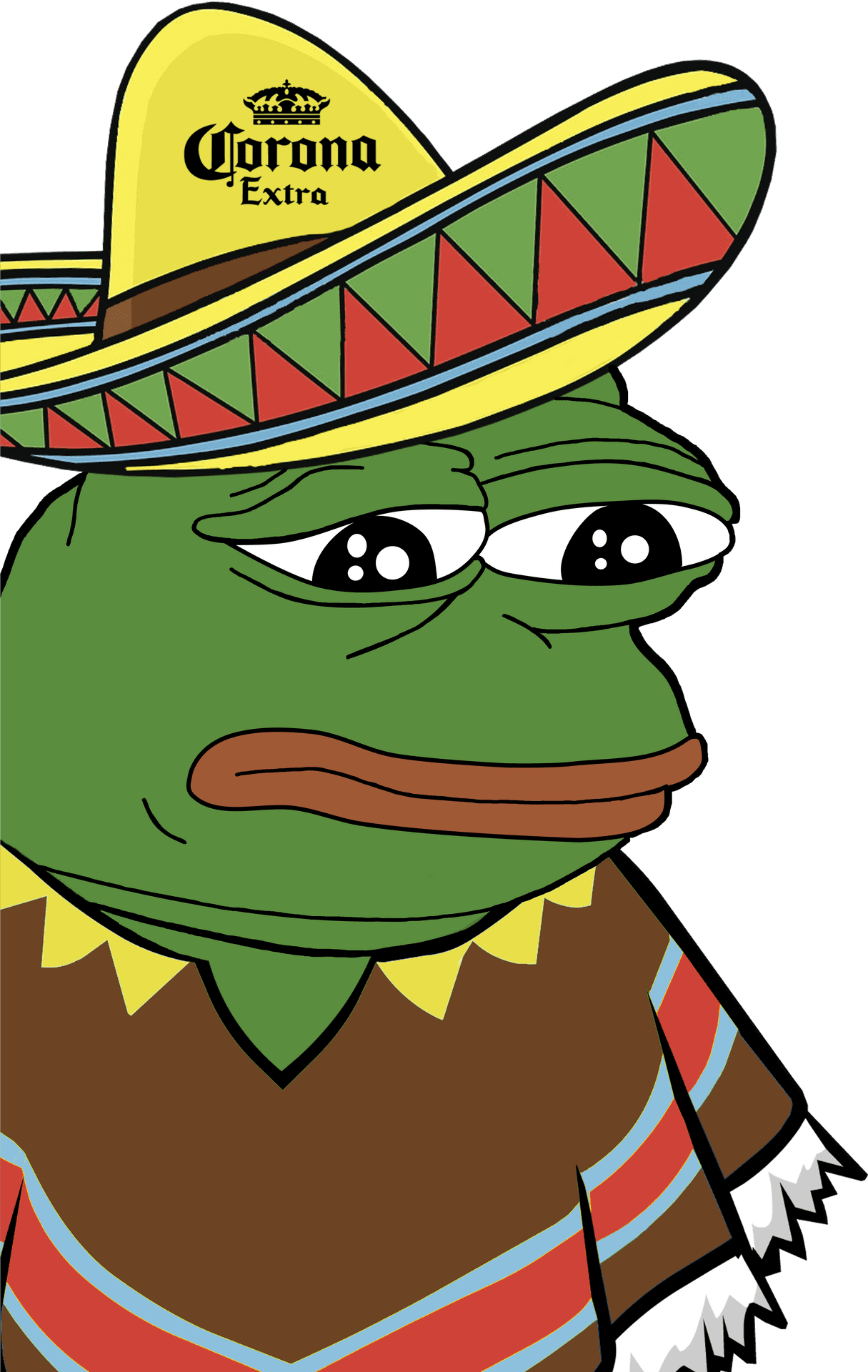 Sombrero Wearing Pepe Frog.png PNG
