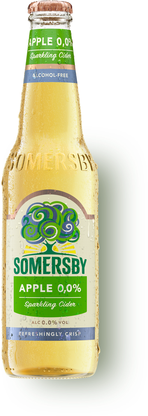 Download Somersby Non Alcoholic Sparkling Cider Bottle | Wallpapers.com