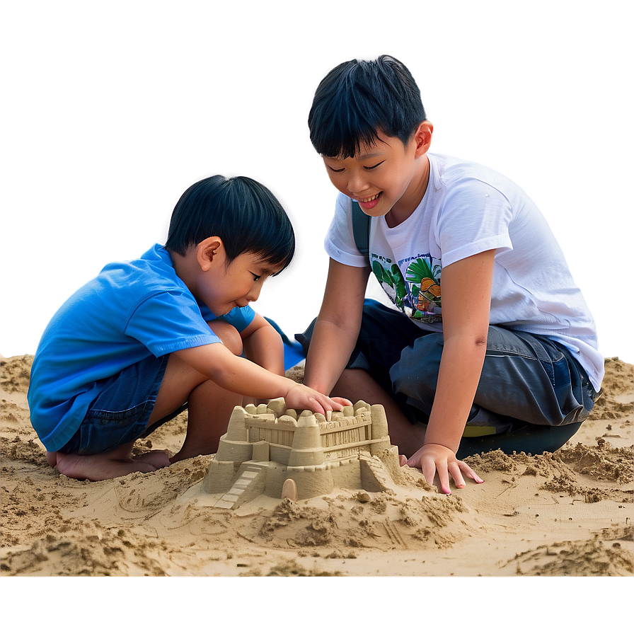 Son Building Sandcastle Png 42 PNG