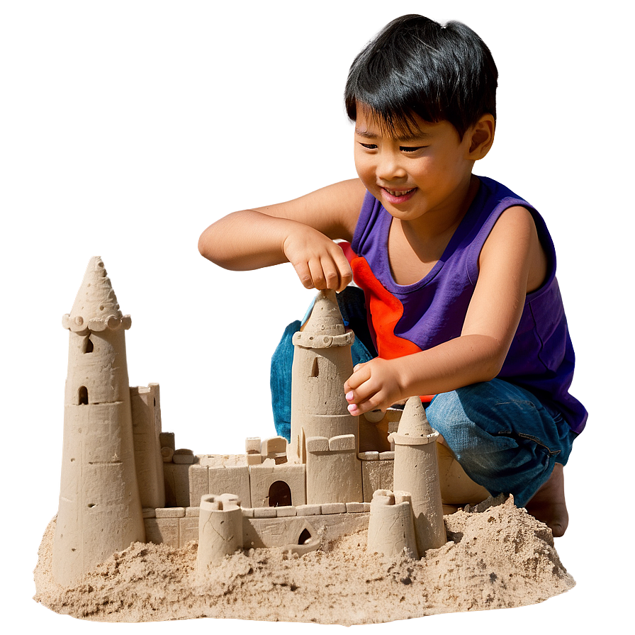 Son Building Sandcastle Png 72 PNG