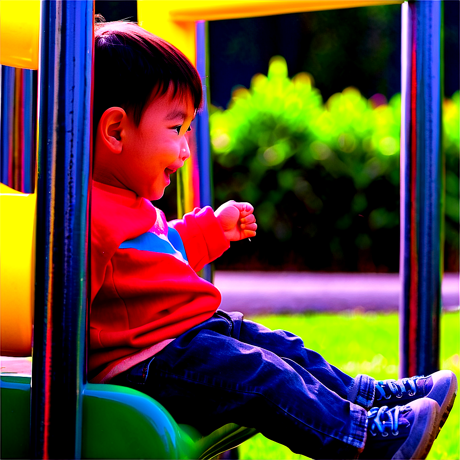 Son Enjoying Playground Png 06242024 PNG