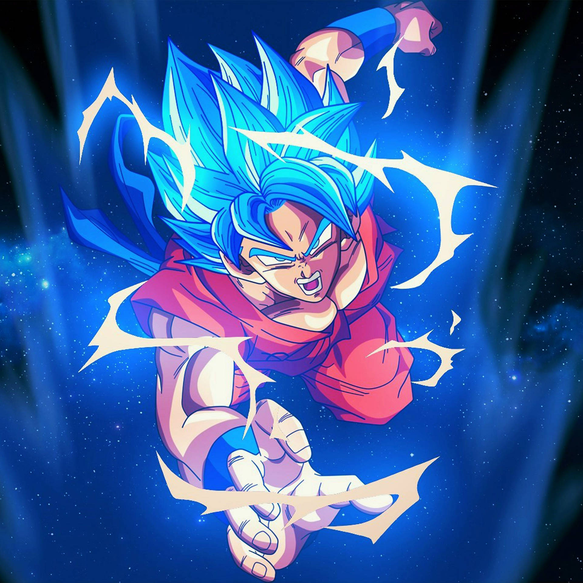 Son Goku Anime Blue Background