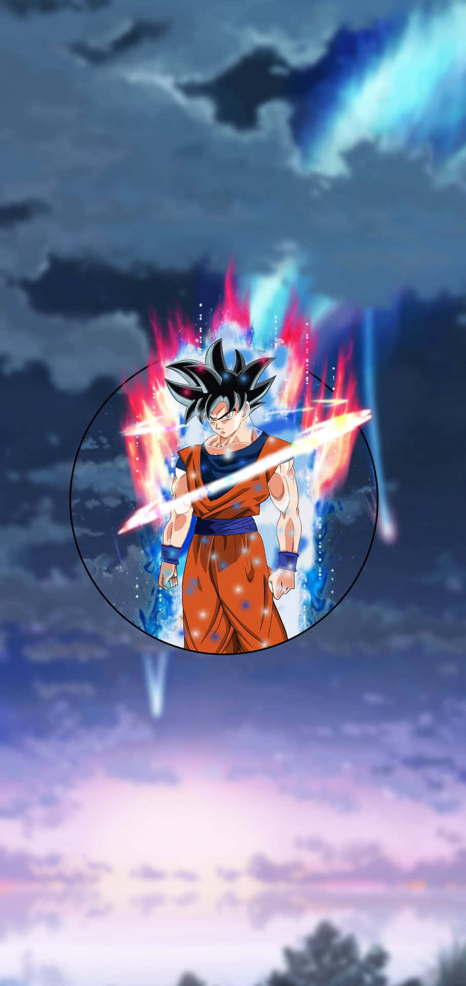 Son Goku Dragonball Super Låseskærm Anime Tapet. Wallpaper
