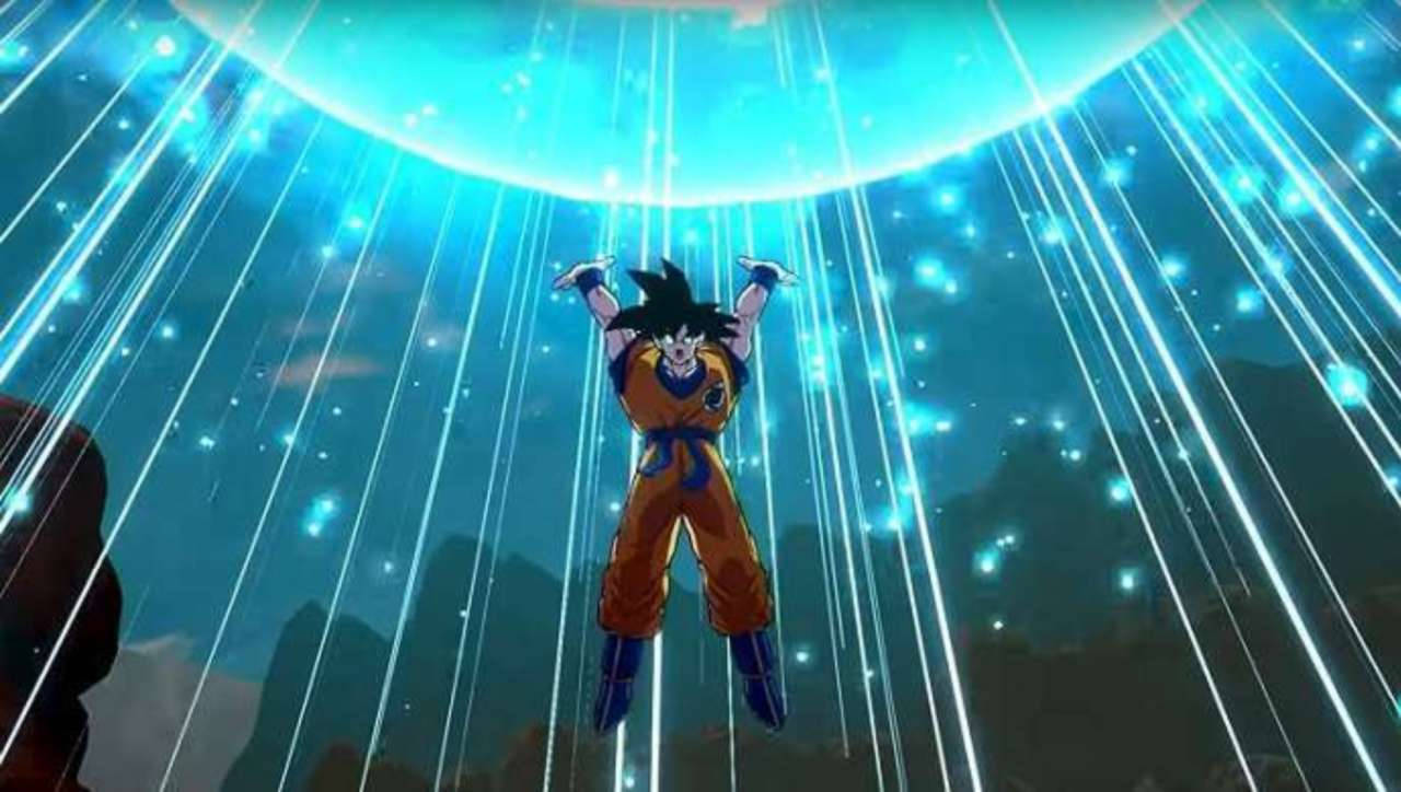Son Goku With Spirit Bomb Wallpaper