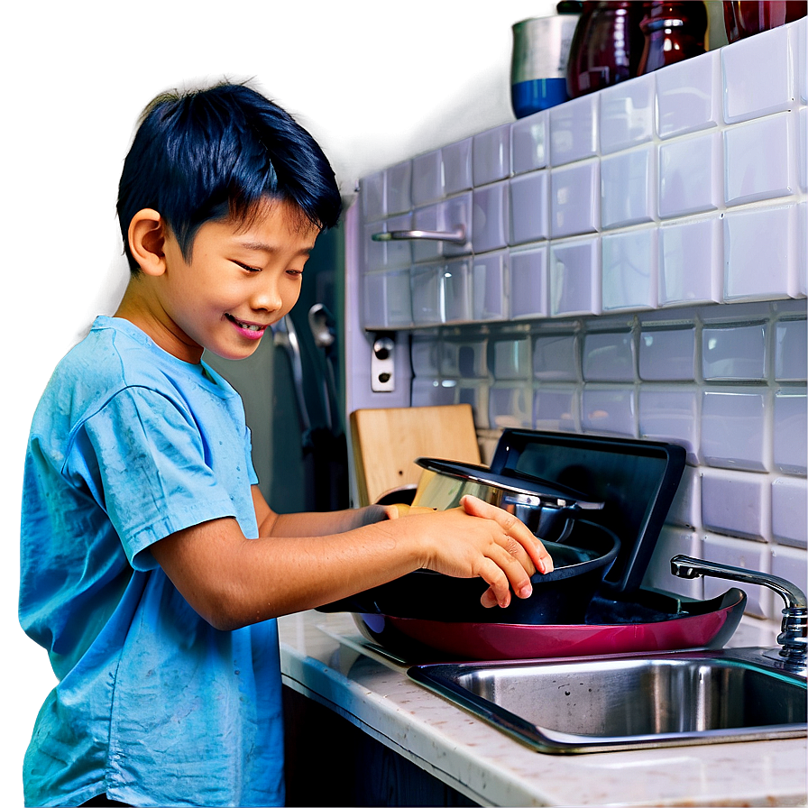 Son Helping In Kitchen Png 59 PNG