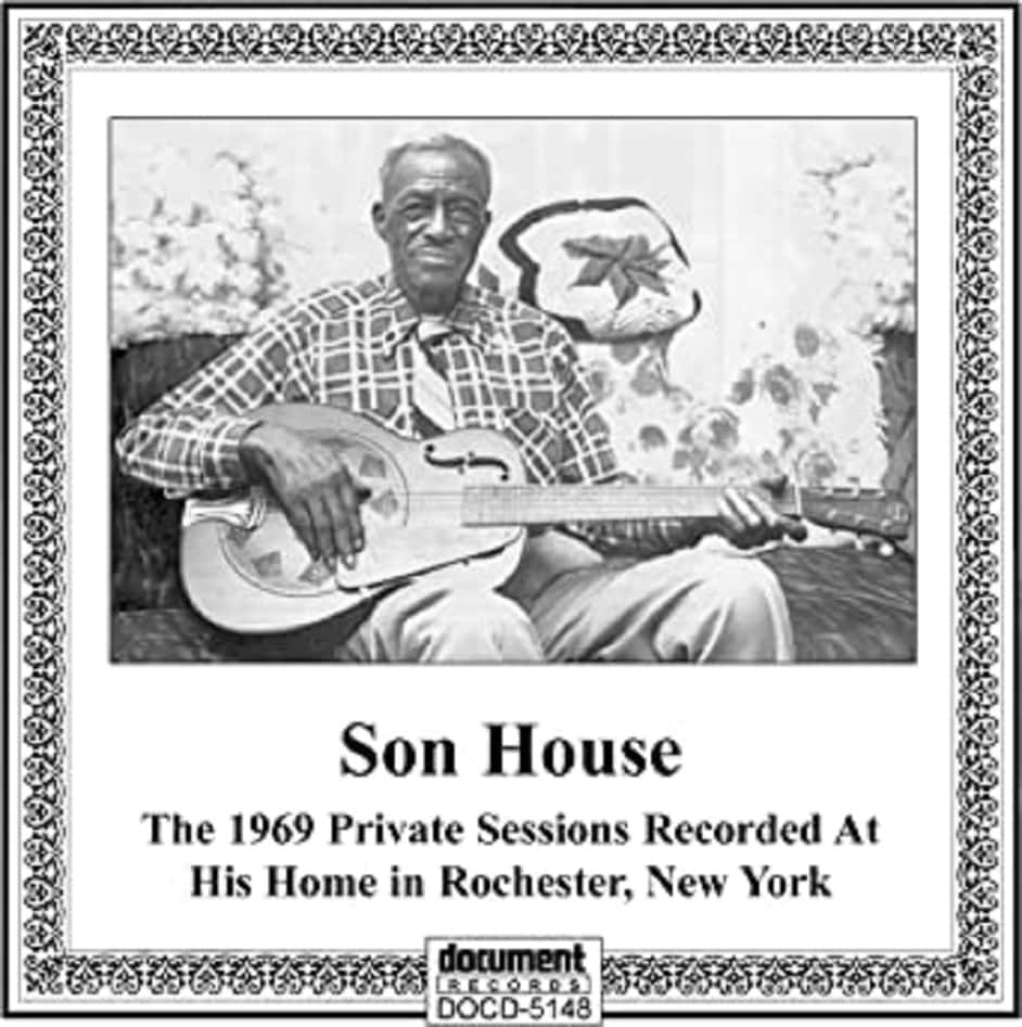 Son House 1969 Privat Sessioner Rekord Coveret Tapet Wallpaper