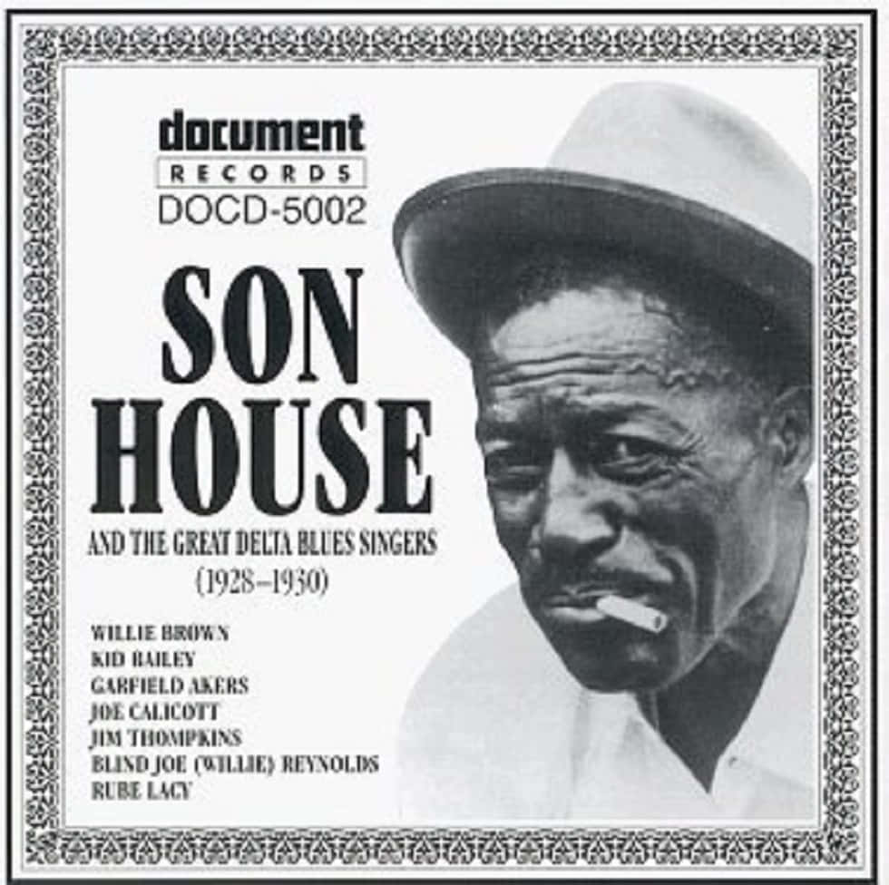Blues Music Legend - Son House Album Cover Wallpaper