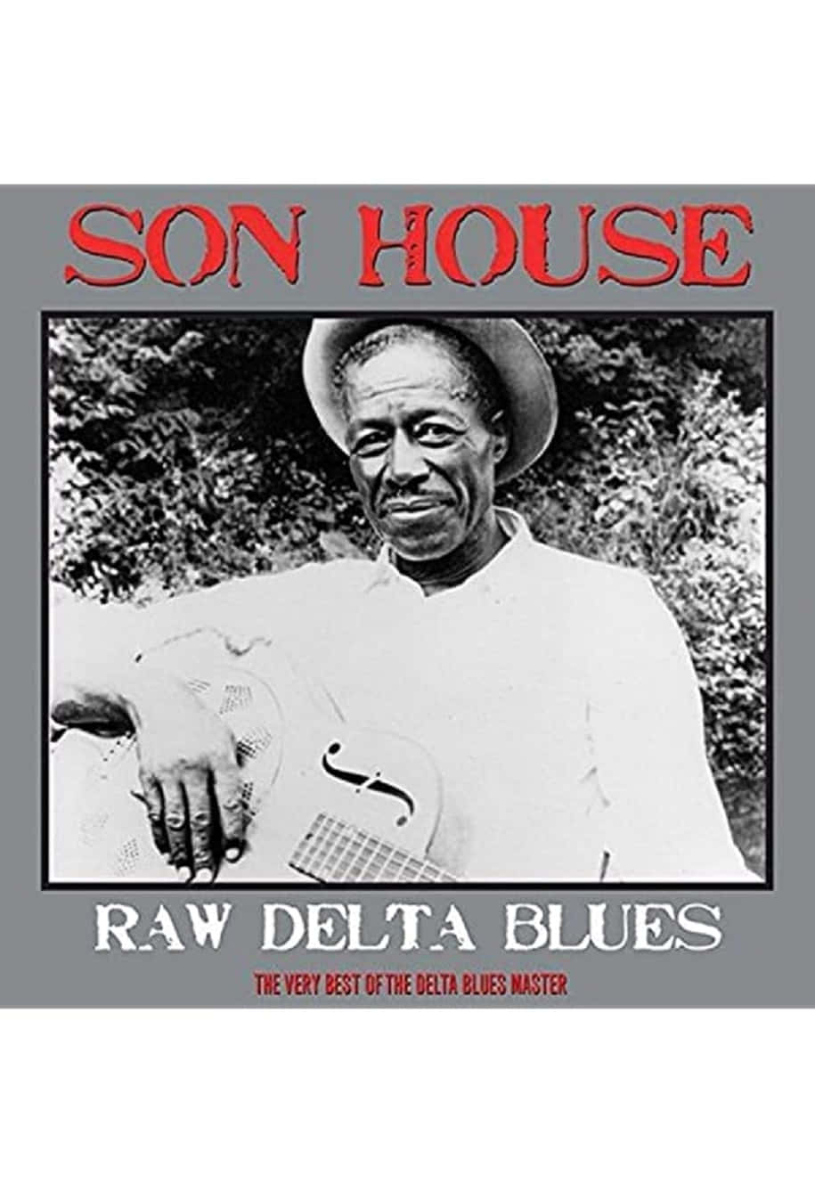 Artedella Copertina Dell'album Raw Delta Blues Di Son House Sfondo