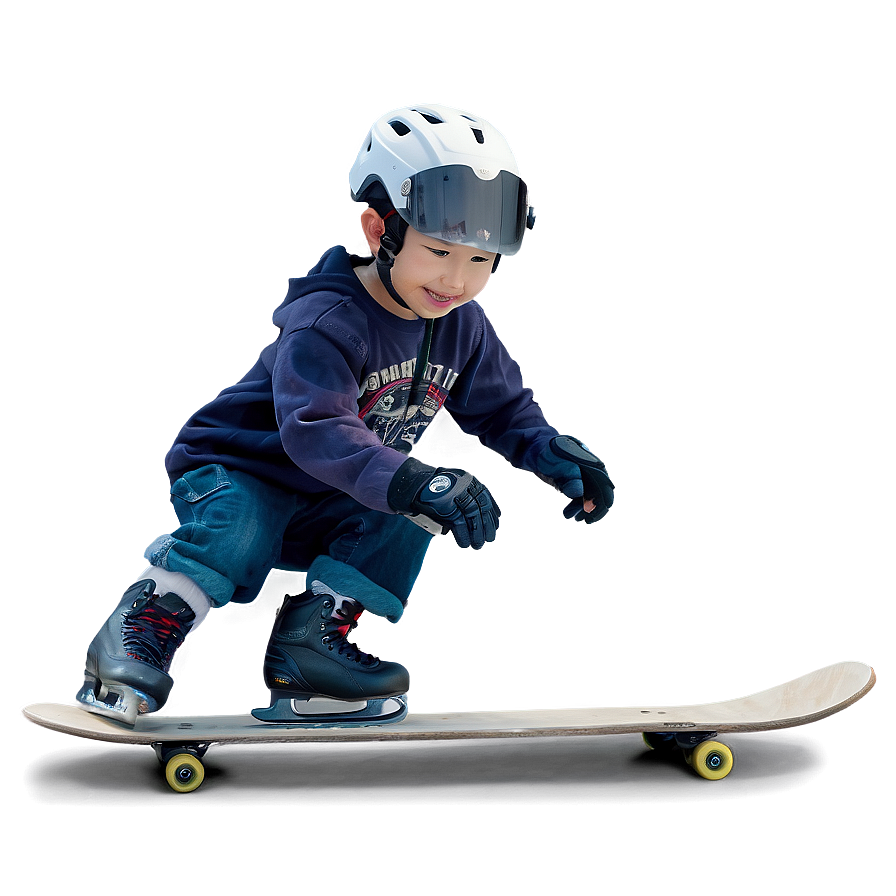 Son Learning To Skate Png Bbl92 PNG