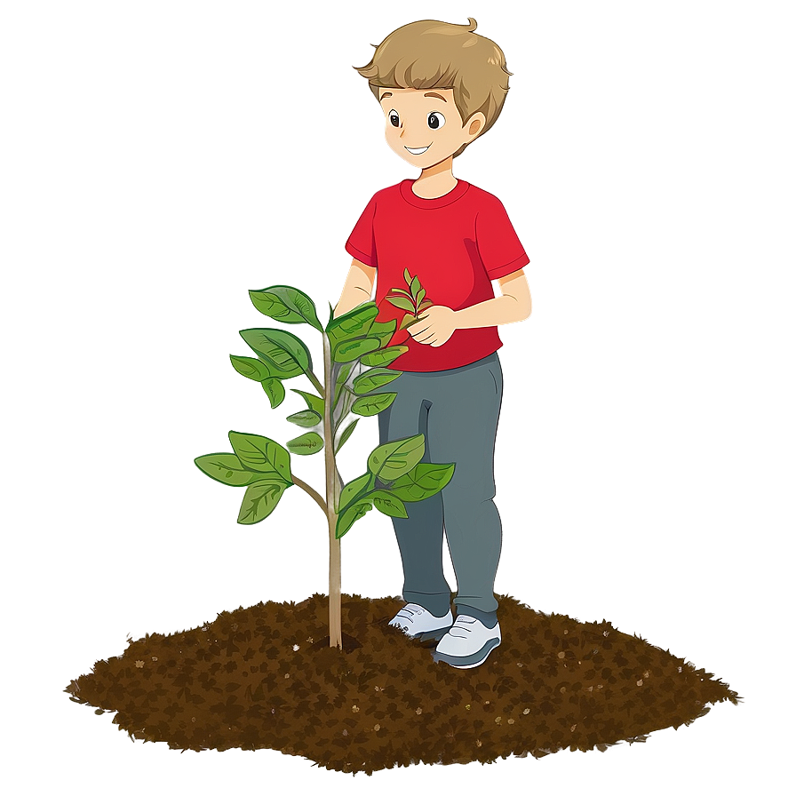 Son Planting Tree Png 25 PNG