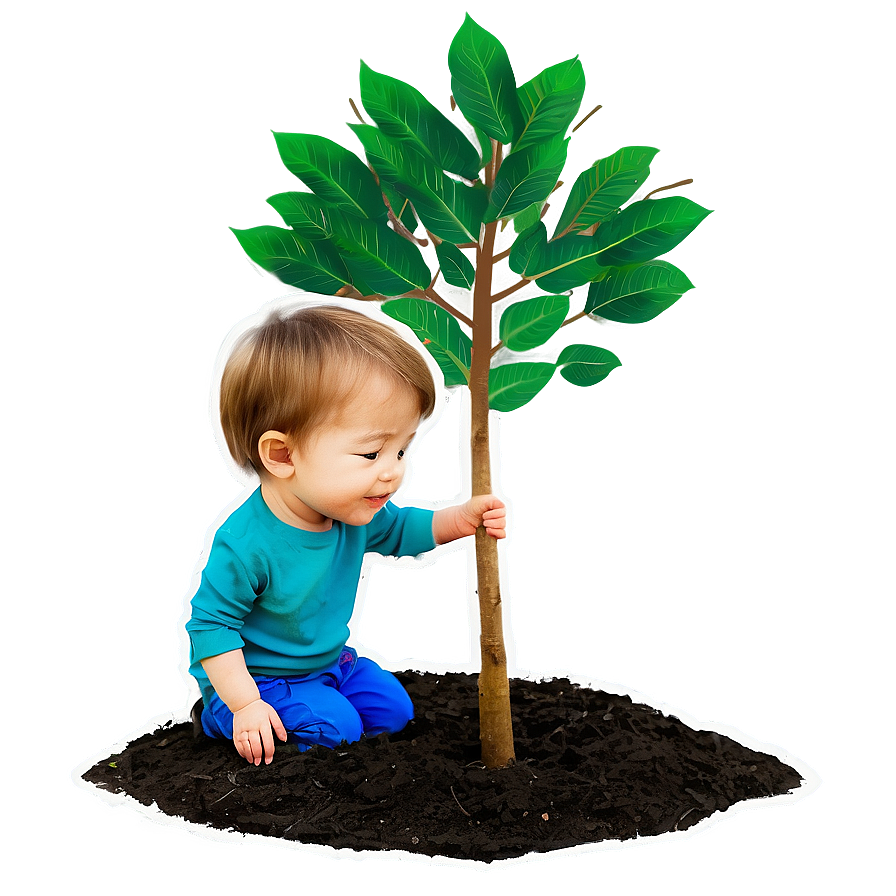 Son Planting Tree Png Kat17 PNG