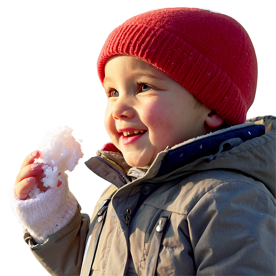 Son Playing In Snow Png Qkl10 PNG