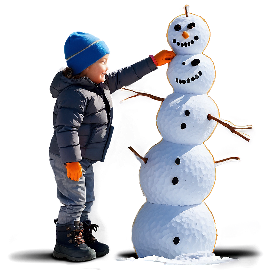 Son's First Snowman Png Dvc PNG