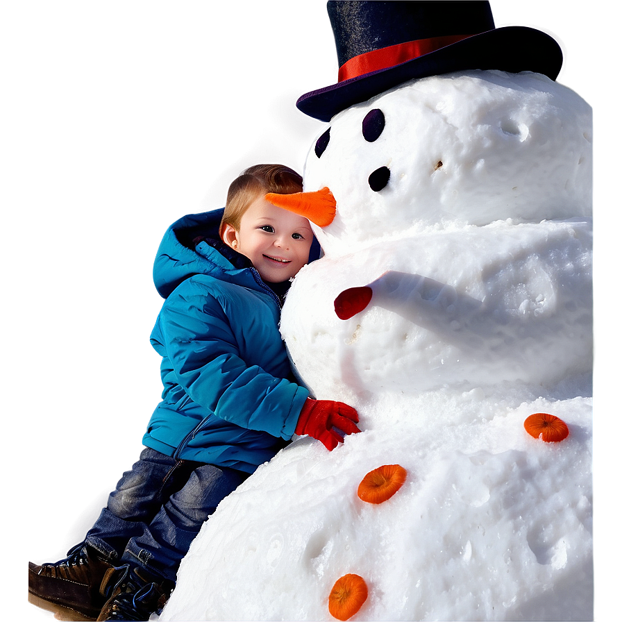 Son's First Snowman Png Vqe PNG