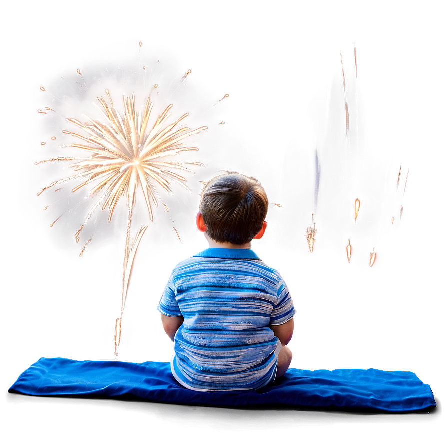 Son Watching Fireworks Png 25 PNG