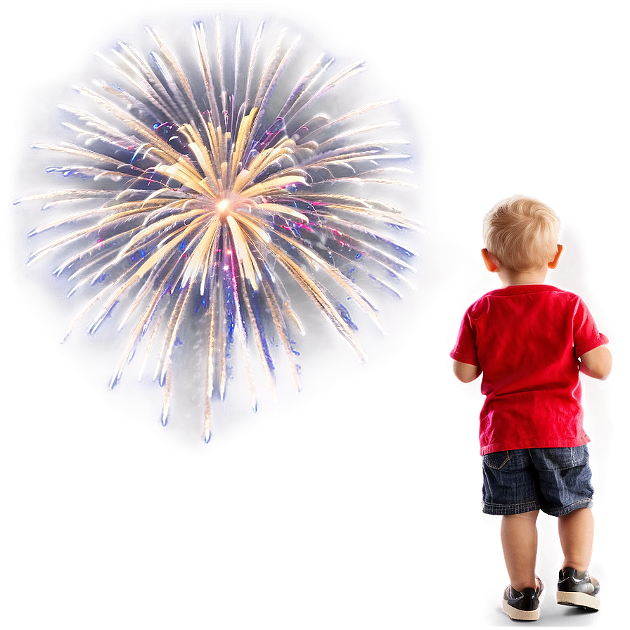 Son Watching Fireworks Png Avm29 PNG