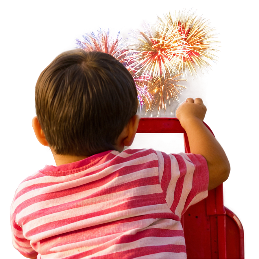 Son Watching Fireworks Png Awm PNG