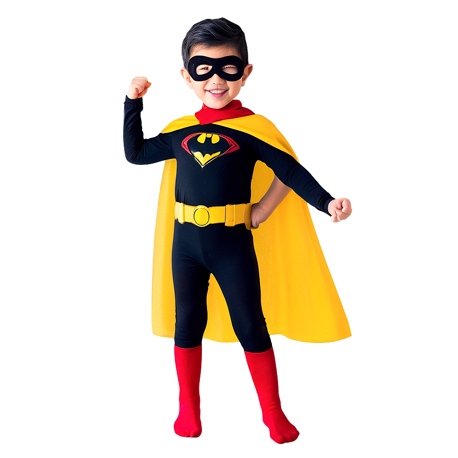 Son Wearing Superhero Costume Png 47 PNG