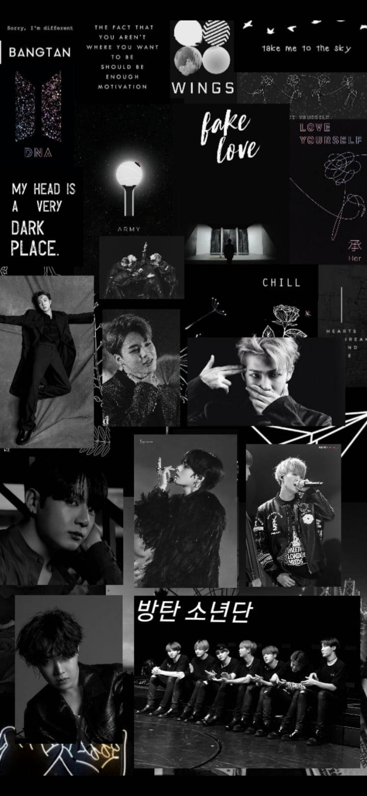 Song Titles Bts Black Aesthetic Background