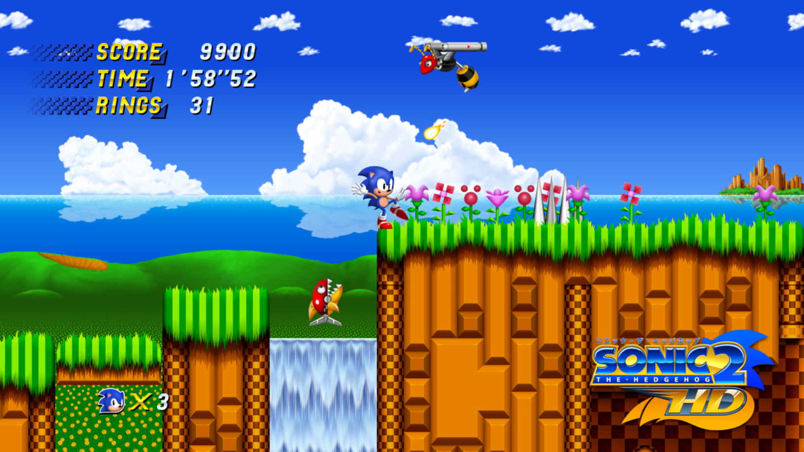 Vea Toda Velocidad Con Sonic 2 Hd Fondo de pantalla