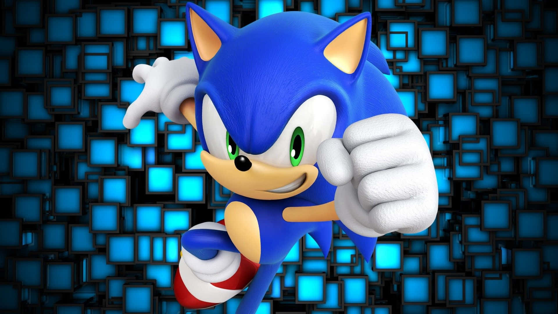 Immaginesonic Sfreccia A Tutta Velocità Attraverso Il Livello In Sonic 2.