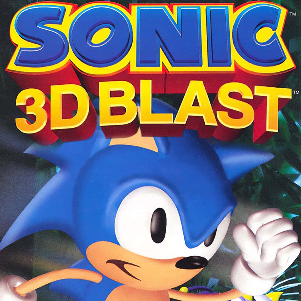 Sonic the Hedgehog in Action on Sonic 3D Blast Game Wallpaper