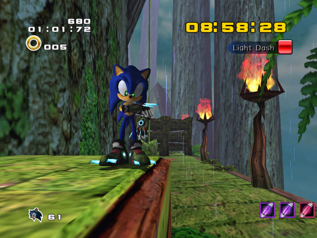 Sonic Adventure Groene Bos Niveau Achtergrond